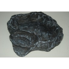 Reptile Terraced Rock Feeder Dish Large Grey 22 x 21 x 5 cms