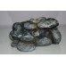 Aquarium Rock Mount Grey Colour & Moss Effect 22 x 19 x 9 cms